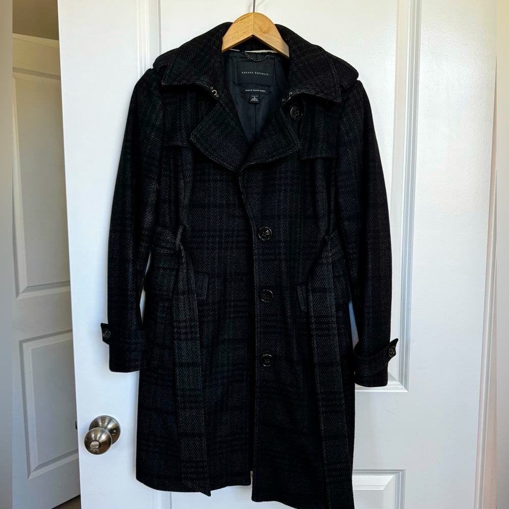 Banana republic wool trench coat